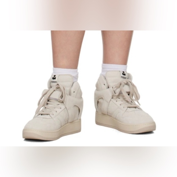 Isabel Marant Brooklee High Top Sneakers in Raspberry size 38
